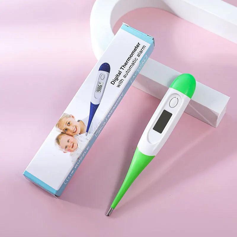 Electronic Digital Thermometer Home Use Soft Head Thermometer Infants Kids Head Mouth Armpit Temperature Measuring Instrument
