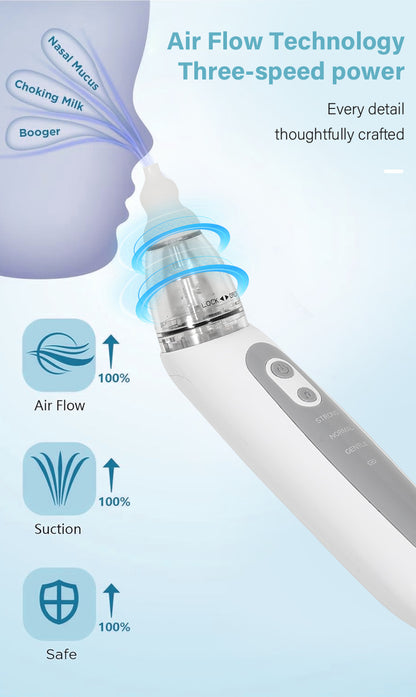 Electric Nasal Aspirator for Babies & Infants - Home Use Mucus Suction Device