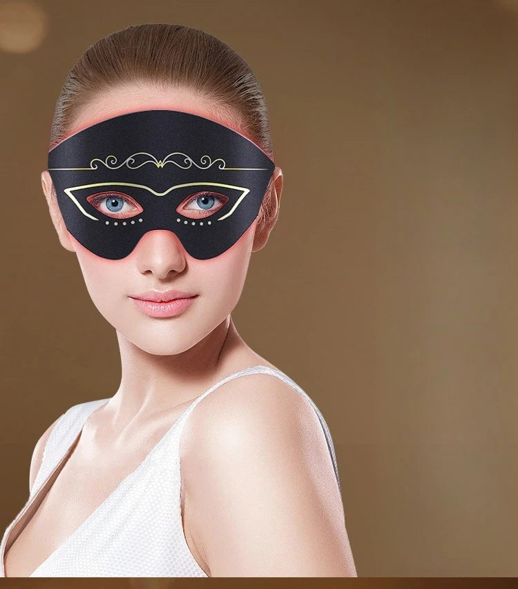 Rechargeable Eye Therapy Mask – Red Light + Warm Compress, Anti-Aging & Puffiness Relief