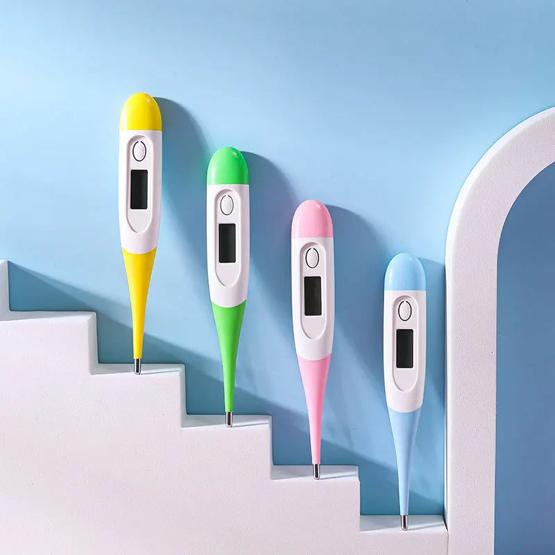 Electronic Digital Thermometer Home Use Soft Head Thermometer Infants Kids Head Mouth Armpit Temperature Measuring Instrument