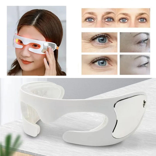 Anti-Aging Eye Massager Red Light Therapy Electric Vibration Eyes Fatigue Relief Relaxation Relieve Dark Circles Eye Care Beauty