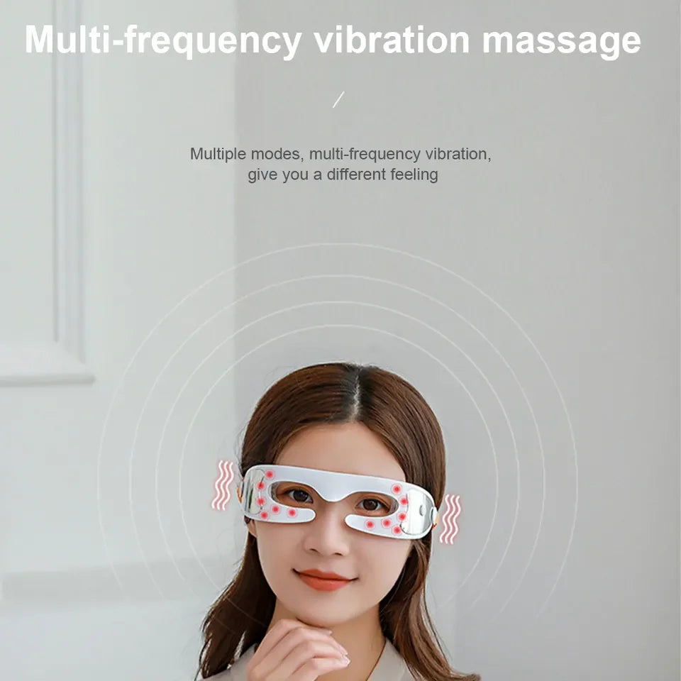Anti-Aging Eye Massager Red Light Therapy Electric Vibration Eyes Fatigue Relief Relaxation Relieve Dark Circles Eye Care Beauty