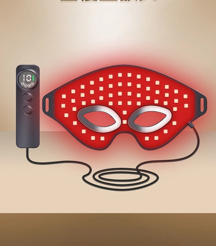 Rechargeable Eye Therapy Mask – Red Light + Warm Compress, Anti-Aging & Puffiness Relief