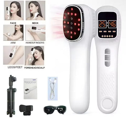 NEW Red Light Therapy For Face Anti Aging Wrinkle Removal Skin Tightening Machine Face Lift LED Light Therapy Facial Massager