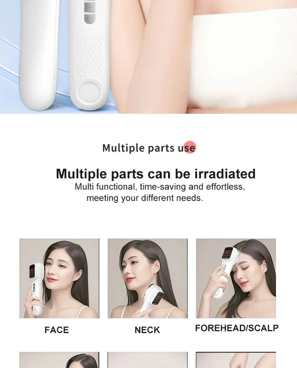 NEW Red Light Therapy For Face Anti Aging Wrinkle Removal Skin Tightening Machine Face Lift LED Light Therapy Facial Massager