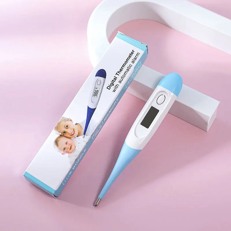 Electronic Digital Thermometer Home Use Soft Head Thermometer Infants Kids Head Mouth Armpit Temperature Measuring Instrument