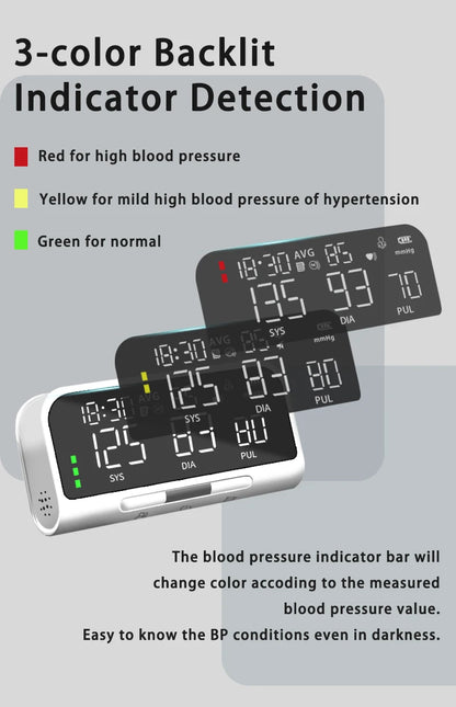 English Voice Blood Pressure Meter Automatic Intelligent Detection Of Blood Pressure Arm Electronic Sphygmomanometer