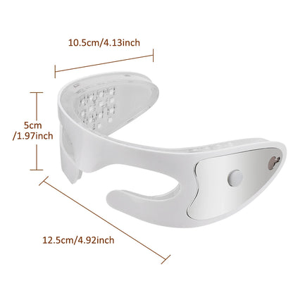 Eye Skincare Massager Vibration Red Light Therapy LED Eye Mask for Lines Wrinkles Dark Circle Removal Beauty Device