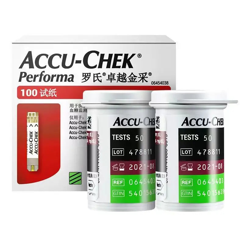 Accu Chek Performa Blood Glucose Test Strips Lancets Sets Blood Sugar Glucose meter Test Kit Glucose Meter ACCU Chek EXP:Maximum