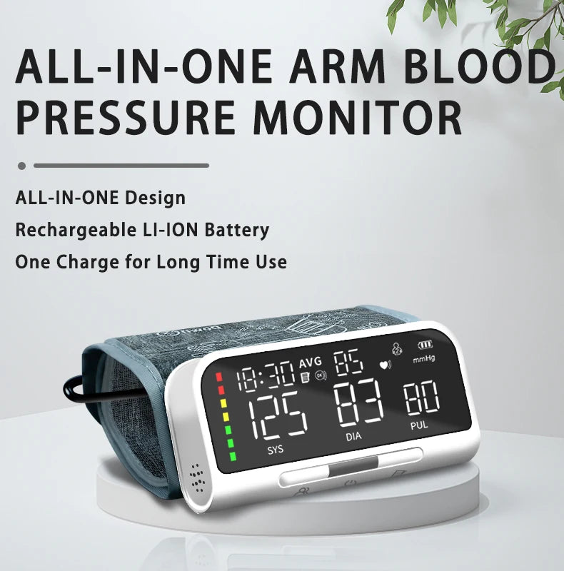 English Voice Blood Pressure Meter Automatic Intelligent Detection Of Blood Pressure Arm Electronic Sphygmomanometer