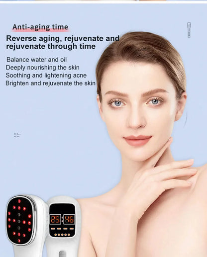 NEW Red Light Therapy For Face Anti Aging Wrinkle Removal Skin Tightening Machine Face Lift LED Light Therapy Facial Massager